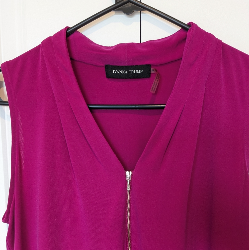 Magenta Sleeveless Shirt
